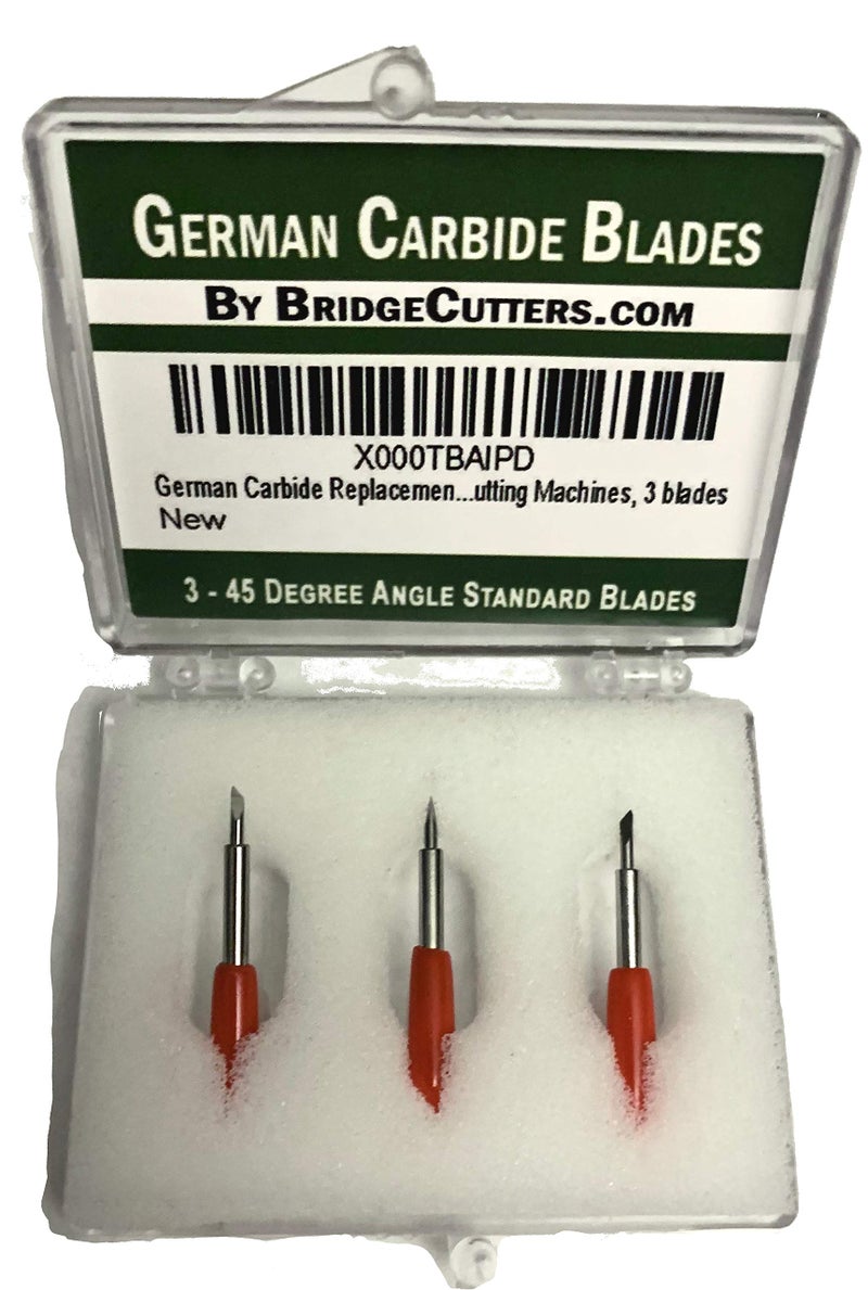 Bridge Cutters 3 Pack Compatible German Carbide Blades Replacement Premium Fine Point for Craft Cutting Machines Compatible with Bridge Explore Air Expression 2 Explore One Maker 1 2 3 - Image 1